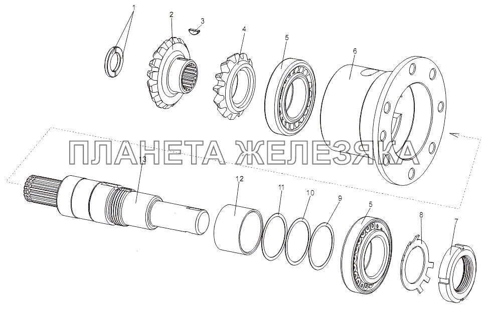 Вал со стаканом 7930-3426014 МЗКТ-7930-200