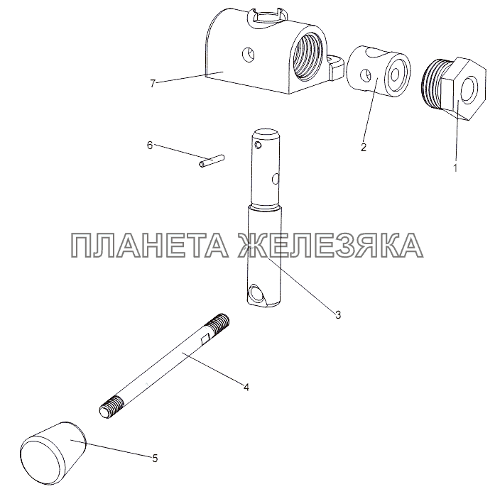 Кран тормозной с ручным управлением 7929-3537010 МЗКТ-7930-200