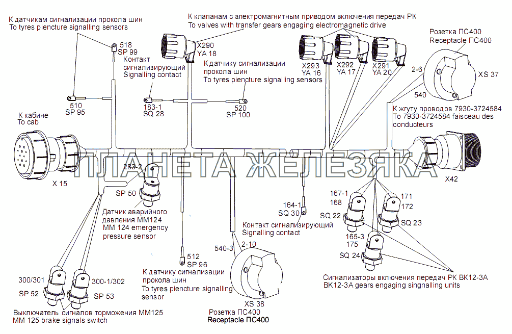 Жгут проводов 7930-3724027 МЗКТ-7930-200