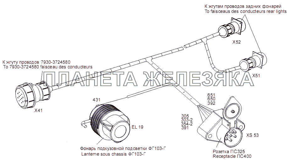 Жгут проводов 7930-3724588 МЗКТ-7930-200