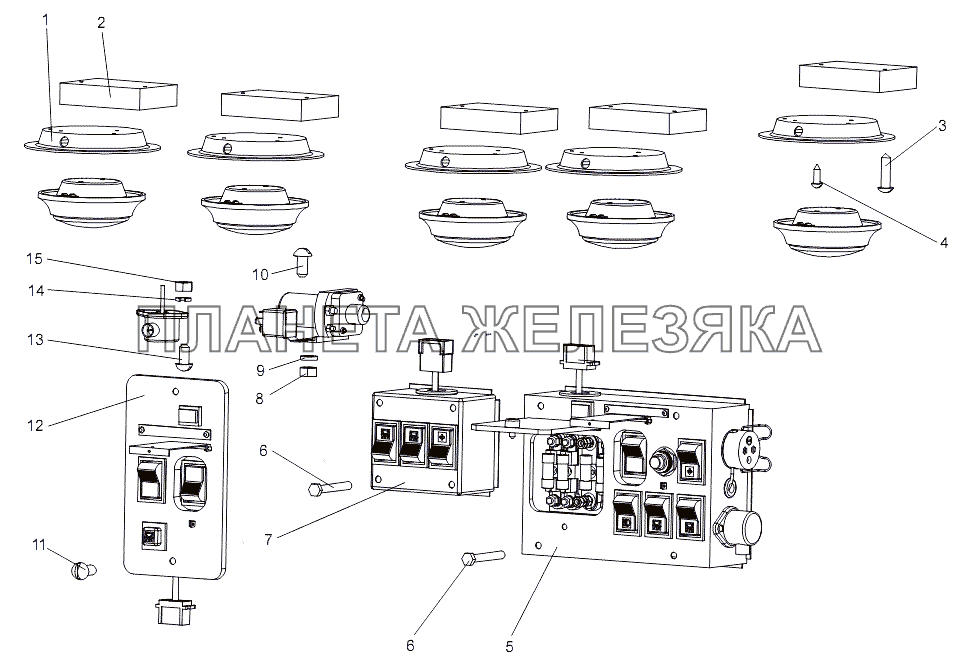 Установка спецоборудования в кабине МЗКТ-7930-200