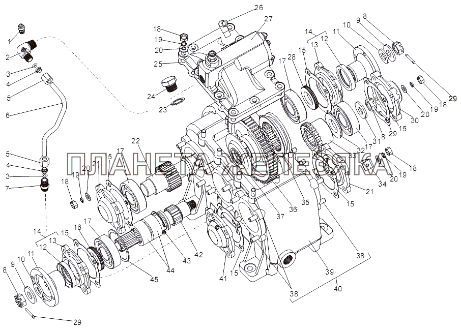 Коробка отбора мощности 7930-4209010-10 МЗКТ-7930-200