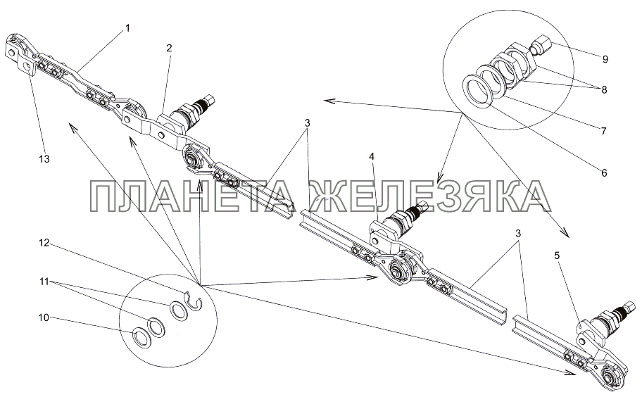 Привод стеклоочистителя 7930-5205500 МЗКТ-7930-200