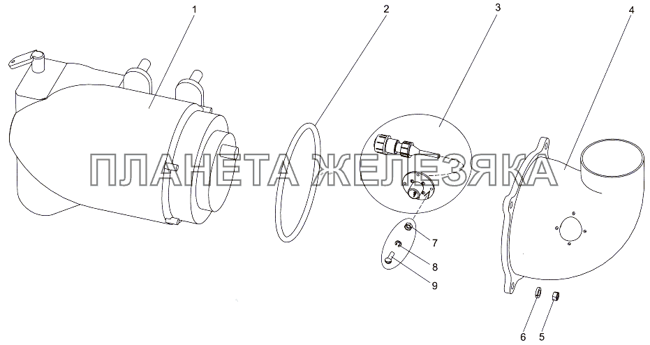 Нагнетатель 543М-8038030 МЗКТ-7930-200