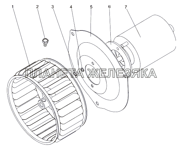 Ротор с электродвигателем 7930-8101702 МЗКТ-7930-200