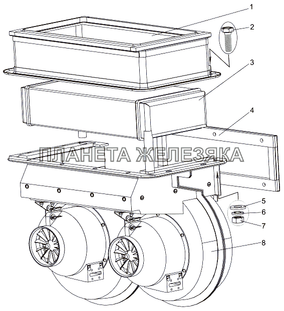 Отопитель 7930-8101010 МЗКТ-7930-200