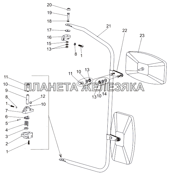 Установка зеркал МЗКТ-7930-200