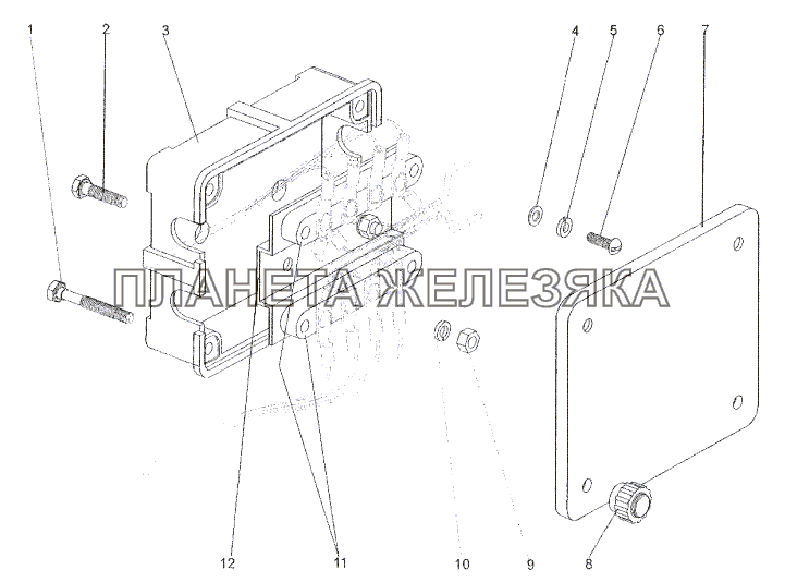 Установка соединительной панели МЗКТ-93782