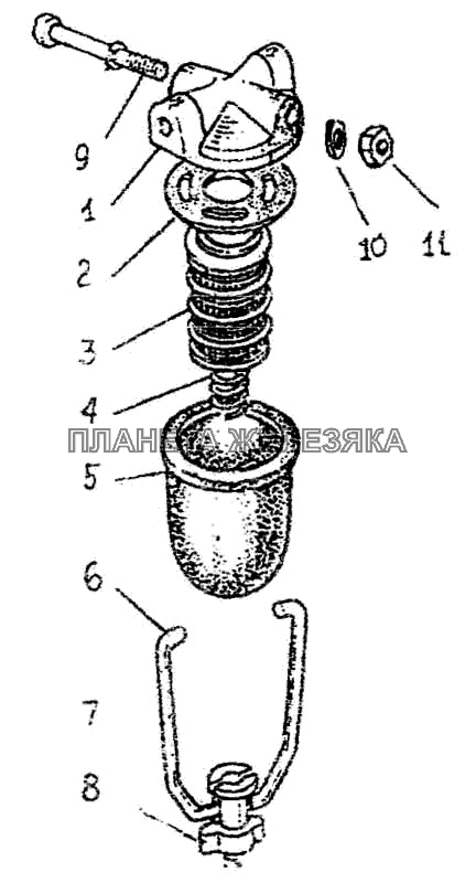 Фильтр тонкой очистки топлива ПАЗ-3205-110