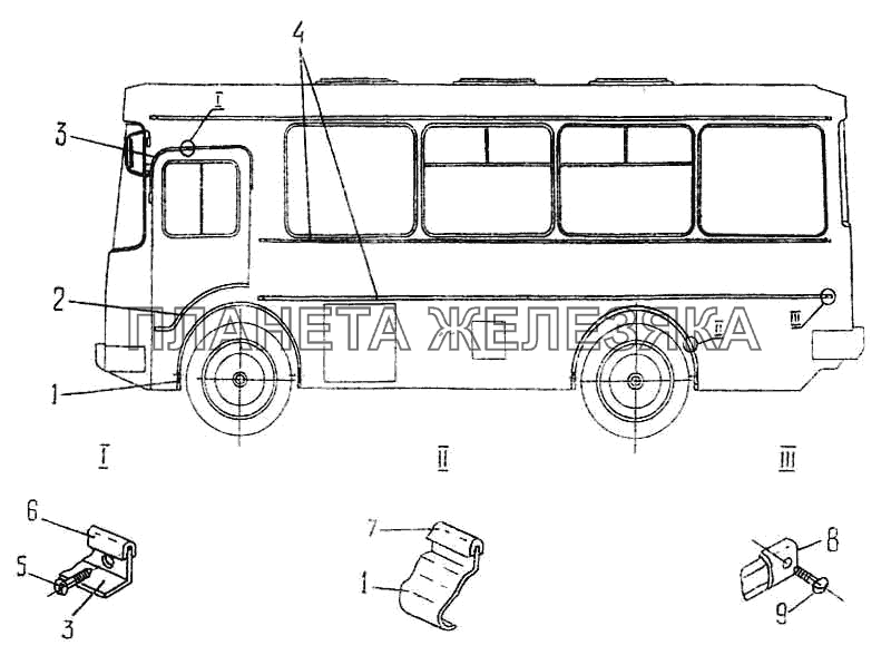 Наружная отделка ПАЗ-3205-110