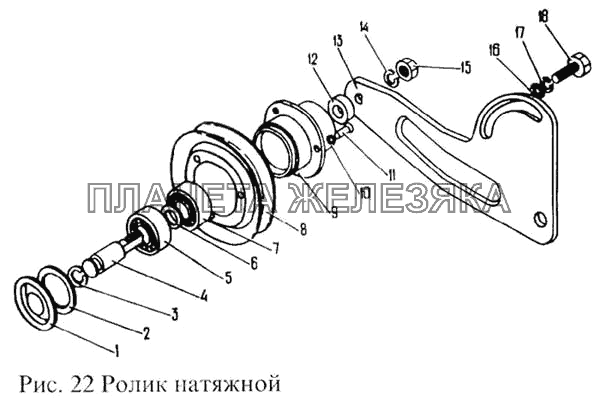 Ролик натяжной ПАЗ-3205 Ролик натяжной ПАЗ-3205