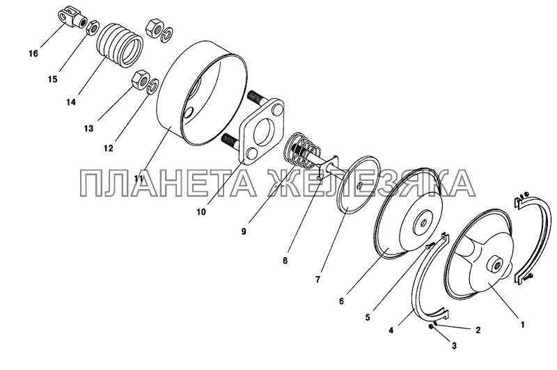 Тормозная камера ПАЗ-32053