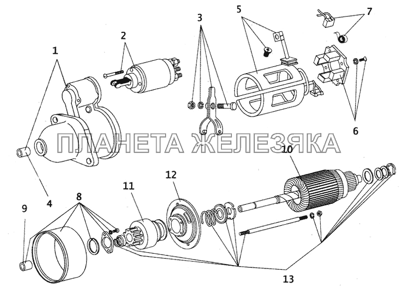 Стартер ПАЗ-4230