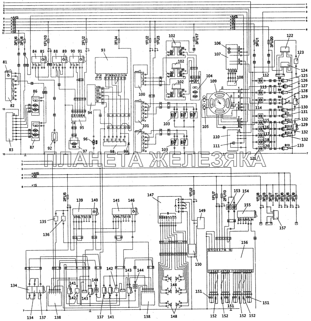 Электрооборудование автобуса ПАЗ-4230