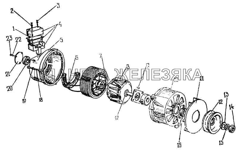 Генератор П266 ПАЗ-672М