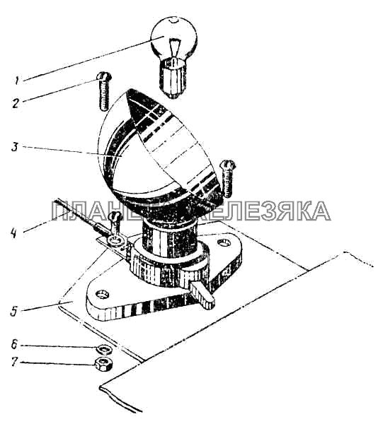 Подкапотная лампа ПАЗ-672М