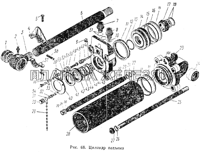 Цилиндр подъема К-700