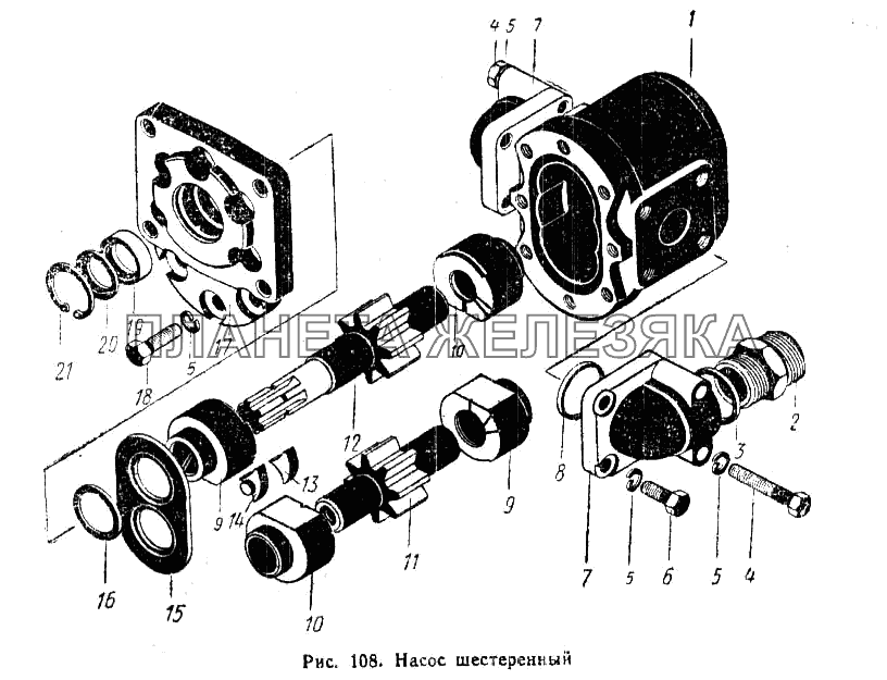 Насос шестеренный К-700