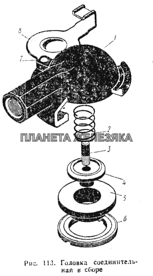 Головка соединительная в сборе К-700