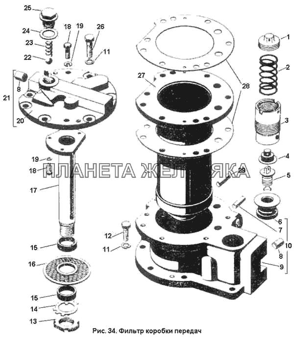 Фильтр коробки передач К-701