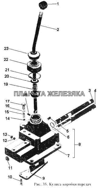 Кулиса коробки передач К-701 Кулиса коробки передач К-701