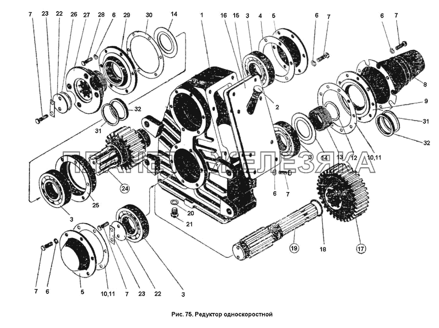 Редуктор односкоростной К-701