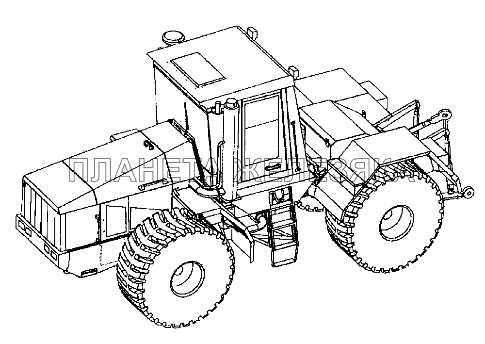 Общий вид трактора K-744P1