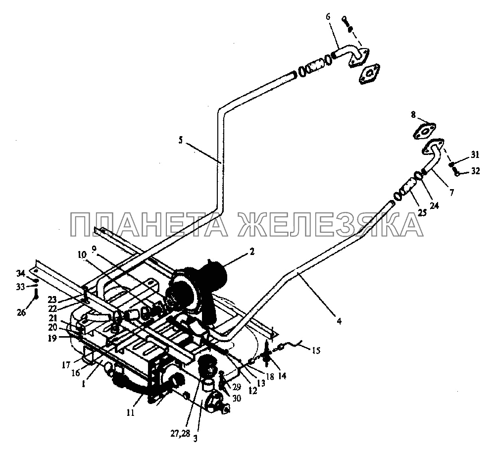 Система подогрева двигателя K-744P1