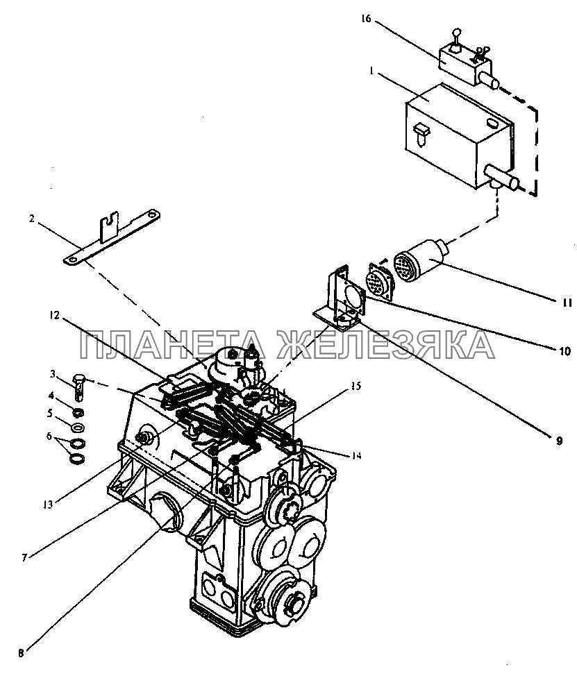 Привод переключения режимов КП K-744P1