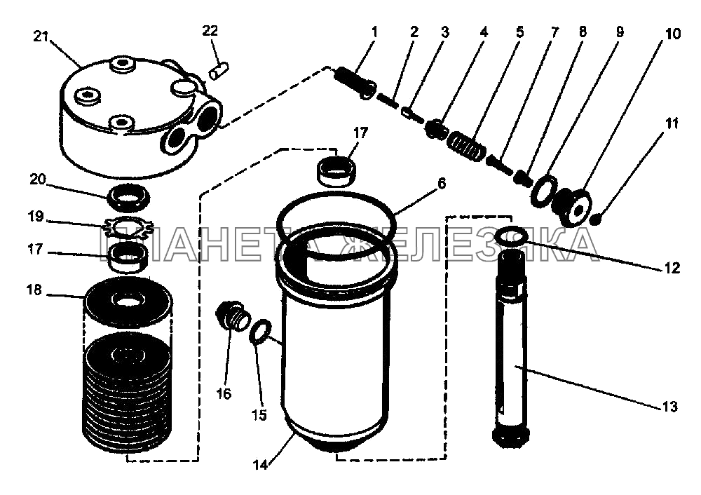 Фильтр коробки передач K-744P1