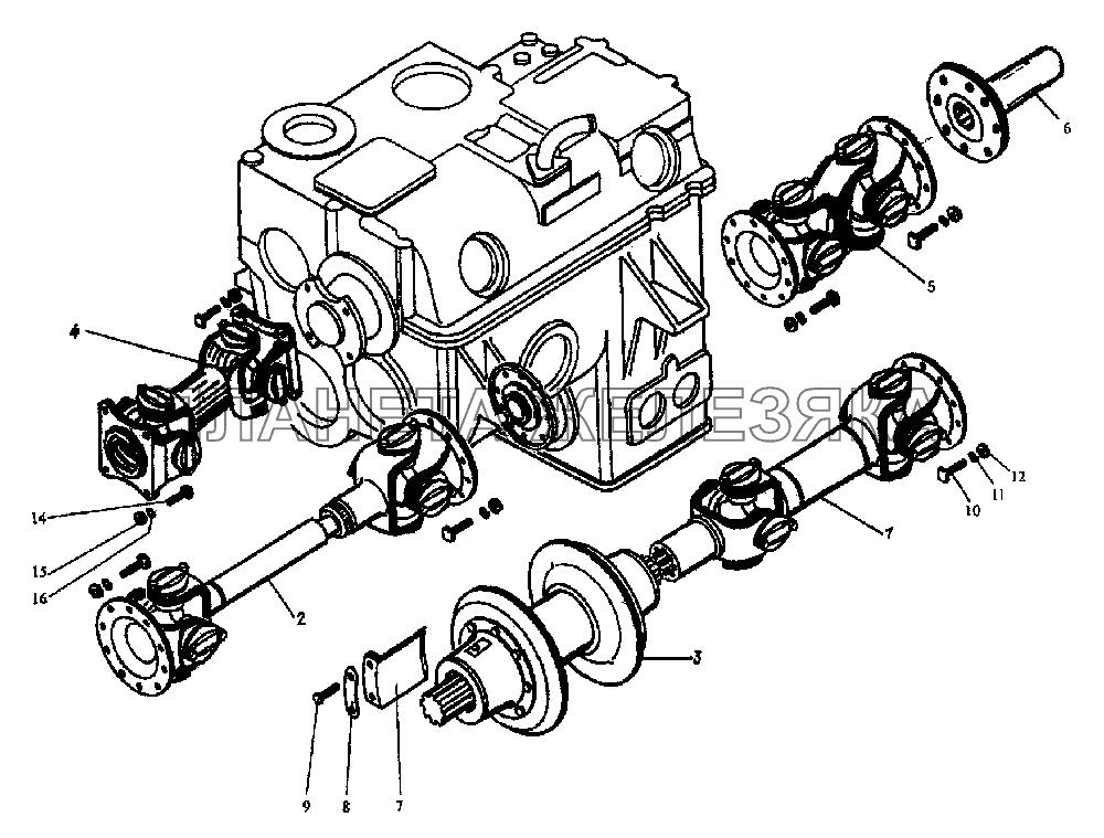 Карданная передача K-744P1