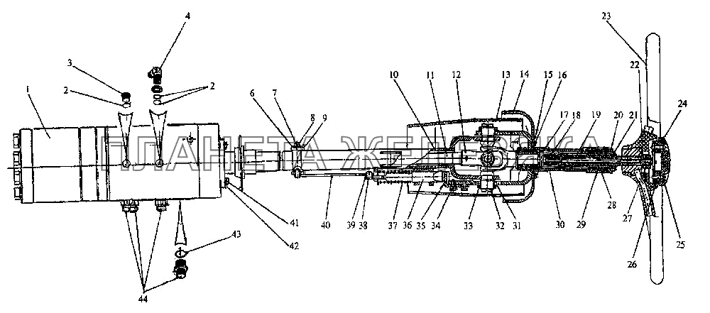 Колонка рулевая K-744P1