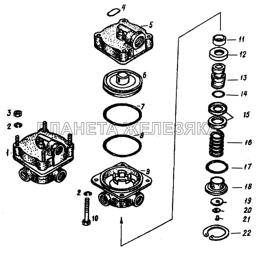 Клапан ускорительный K-744P1