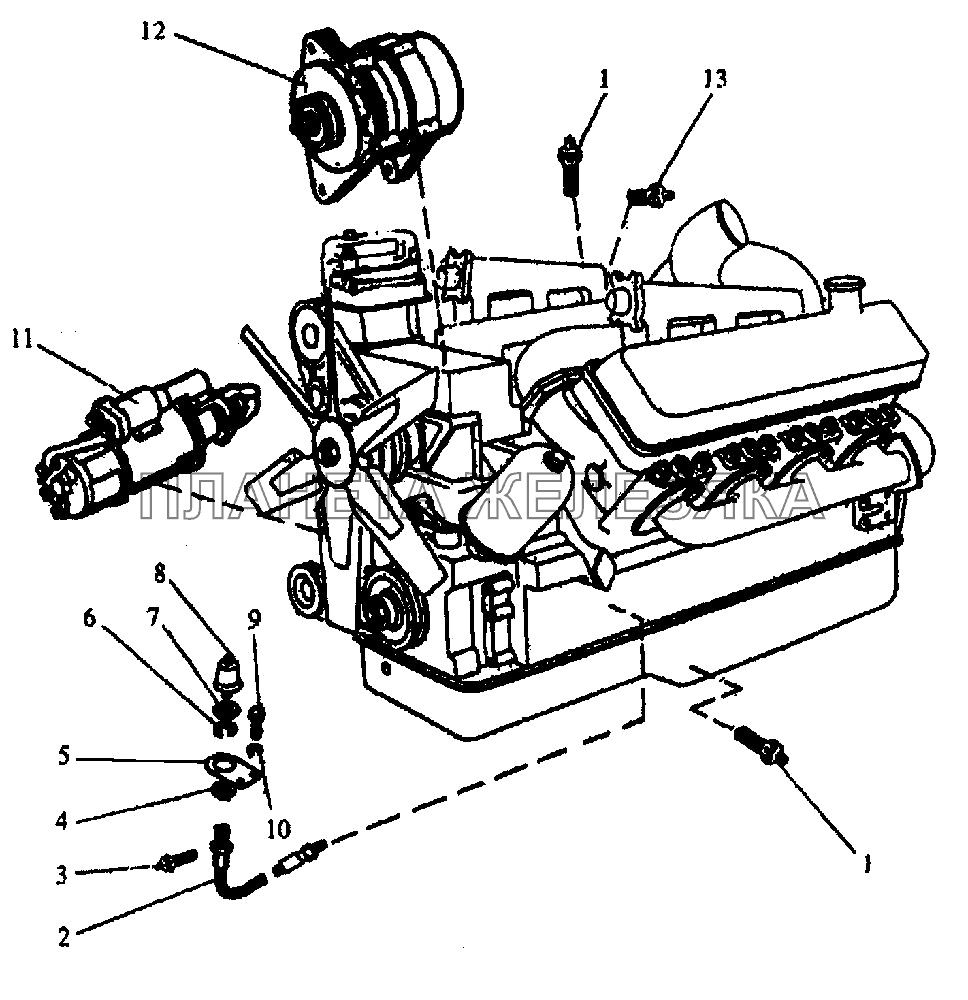 Электрооборудование двигателя K-744P1