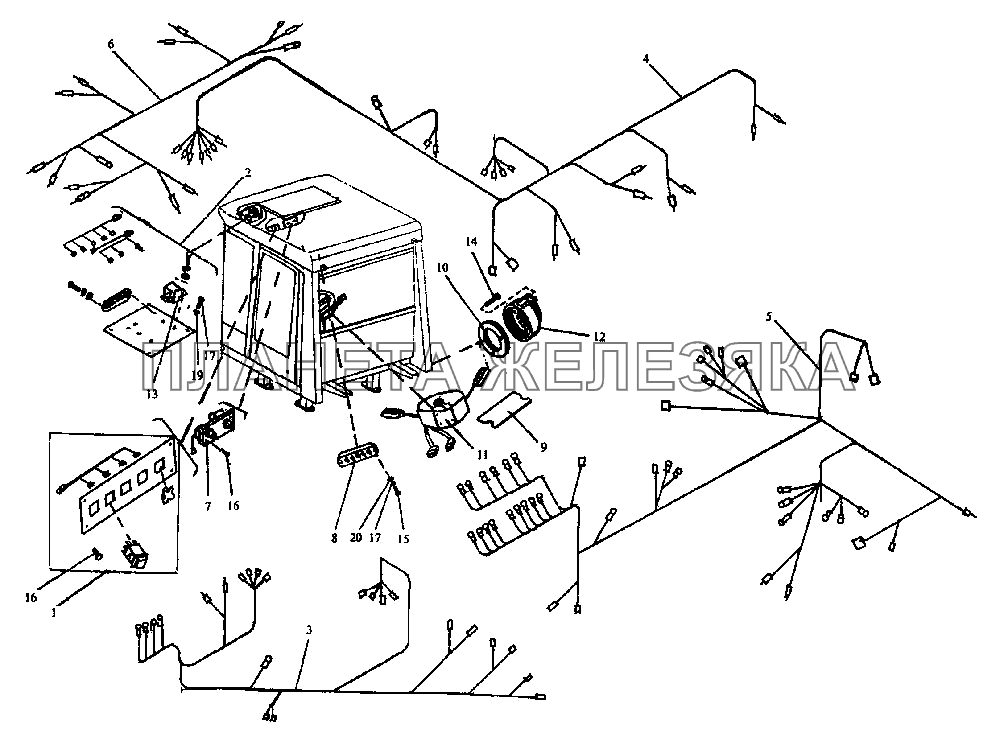 Электрооборудование кабины K-744P1