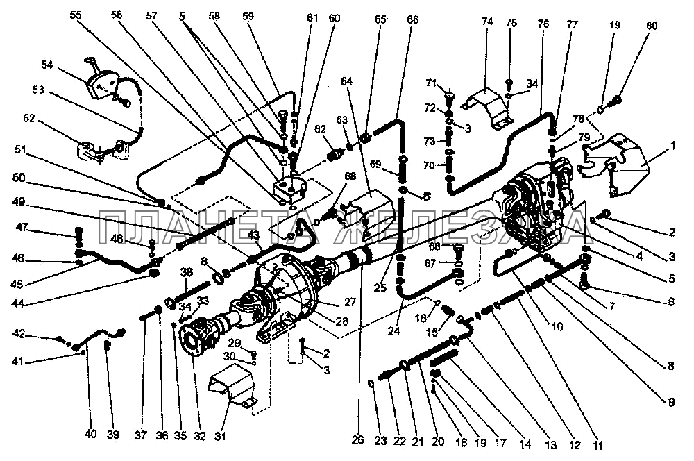 Механизм отбора мощности K-744P1