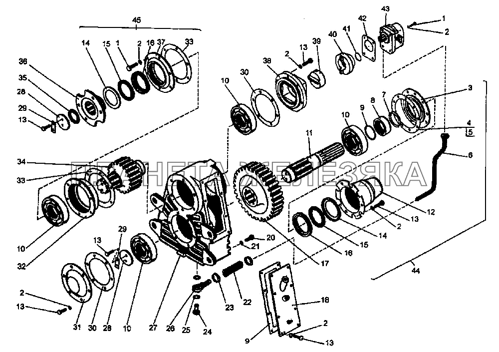 Редуктор односкоростной K-744P1