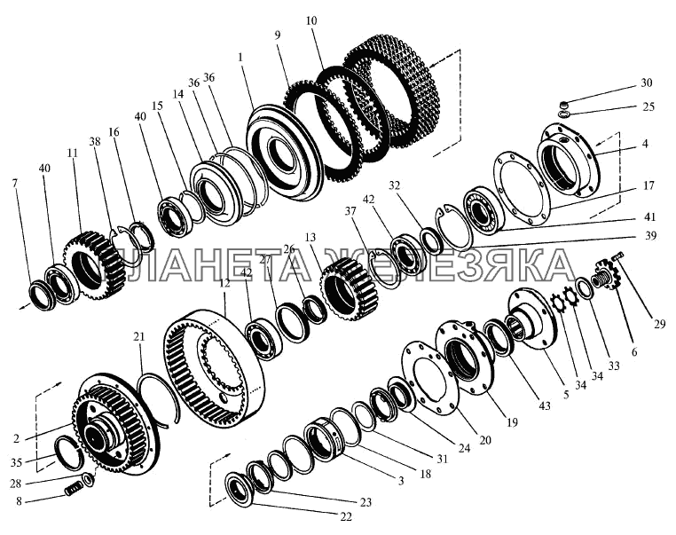 Вал ведущий (I фрикцион) входит в 744-1701010 К-744Р2