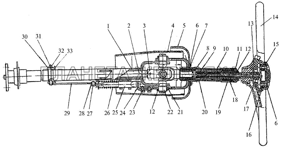 Колонка рулевая ДАНФОСС 744P2-3401000 К-744Р2