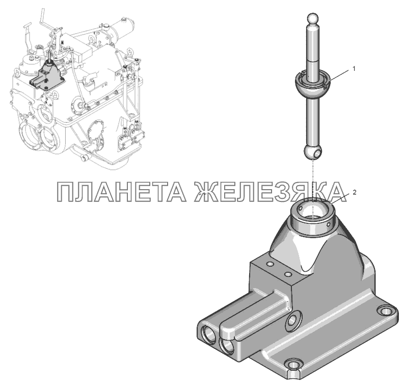 744Р-1717000-1 Кулиса К-744Р1 744Р-1717000-1 Кулиса К-744Р1