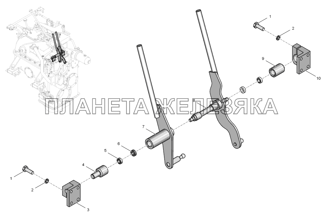 744Р-1719130-1 Мостик К-744Р1 744Р-1719130-1 Мостик К-744Р1