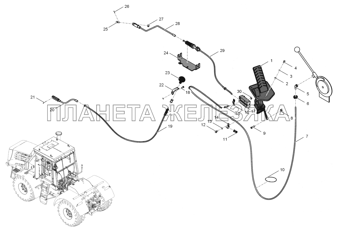 744Р-1108000-1 Управление подачей топлива К-744Р1 