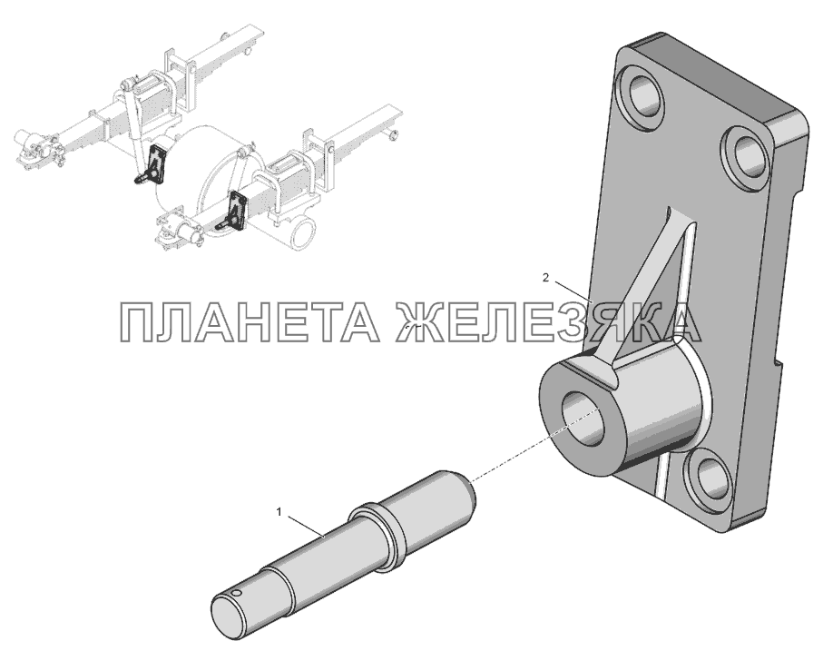 2256010-2900050-1 Кронштейн К-744Р1 