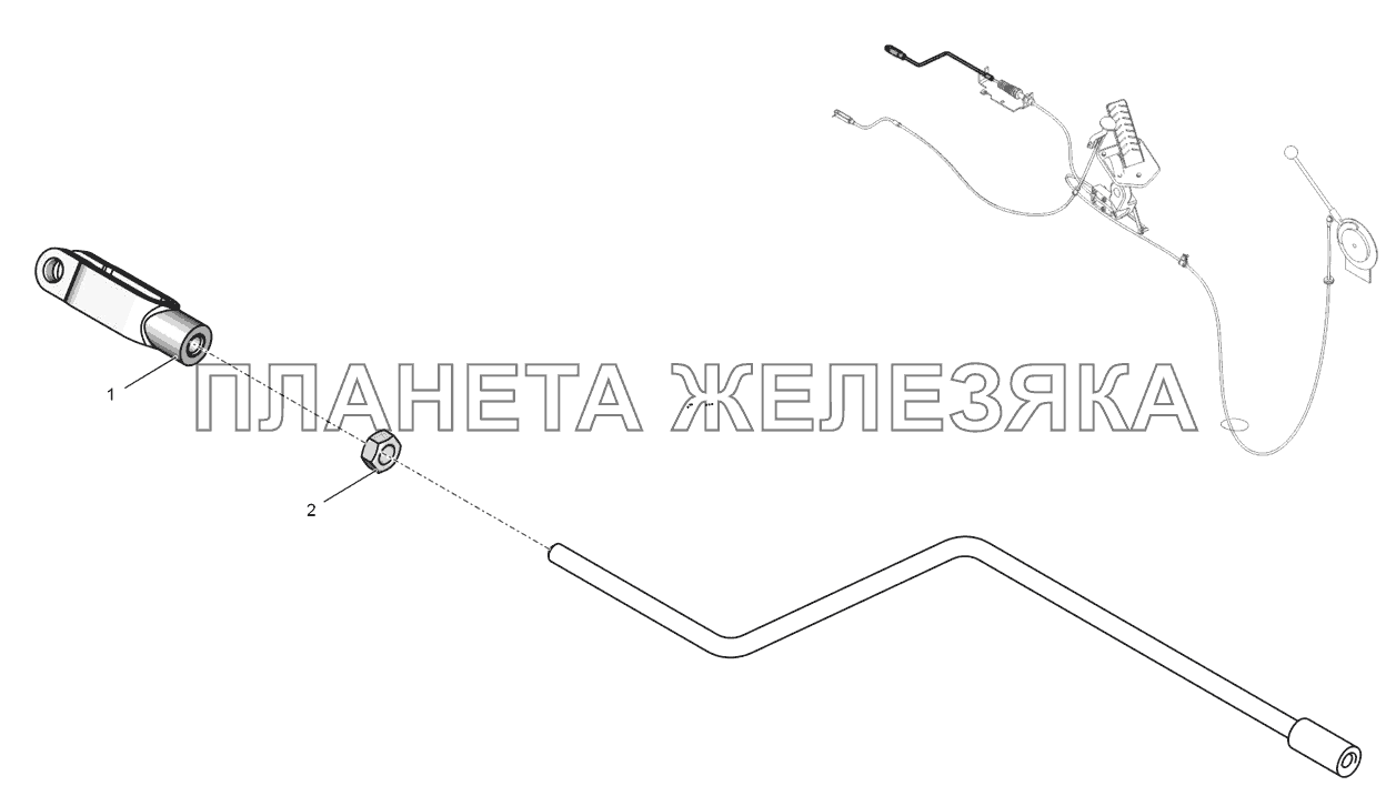 744Р-1108010-1 Тяга К-744Р1 744Р-1108010-1 Тяга К-744Р1