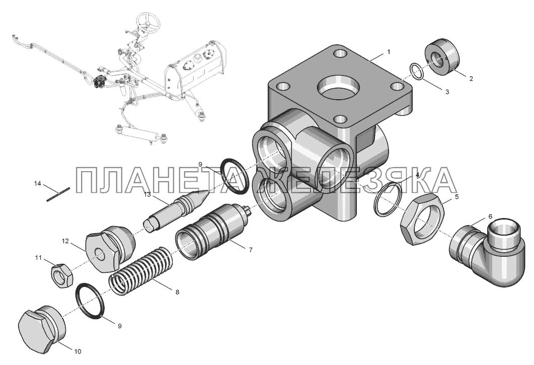 744Р-3406000-1 Регулятор расхода К-744Р1 