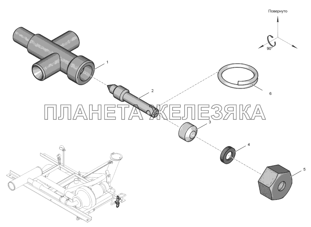 700.15.00.070-2 Кран К-744Р2 