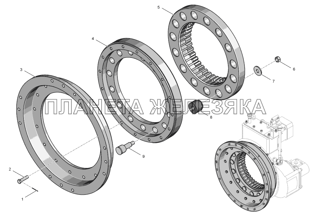 744Р2-1600010-4 Муфта полужесткая К-744Р2 