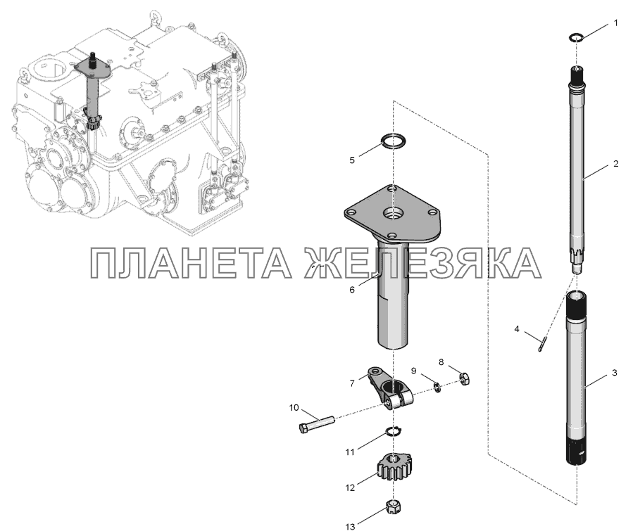 700A.17.01.210-1 Привод управления муфтами К-744Р2 