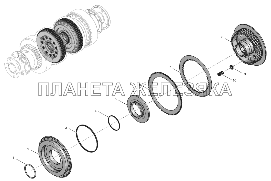 744Р-17.01.040 Фрикцион К-744Р2 