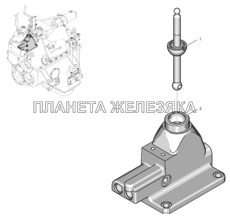 744Р-1717000-1 Кулиса К-744Р2 